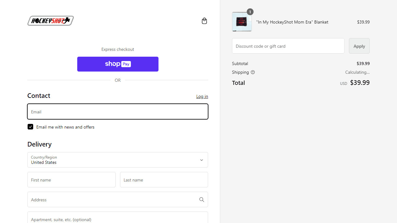 How to apply HockeyShot coupon code